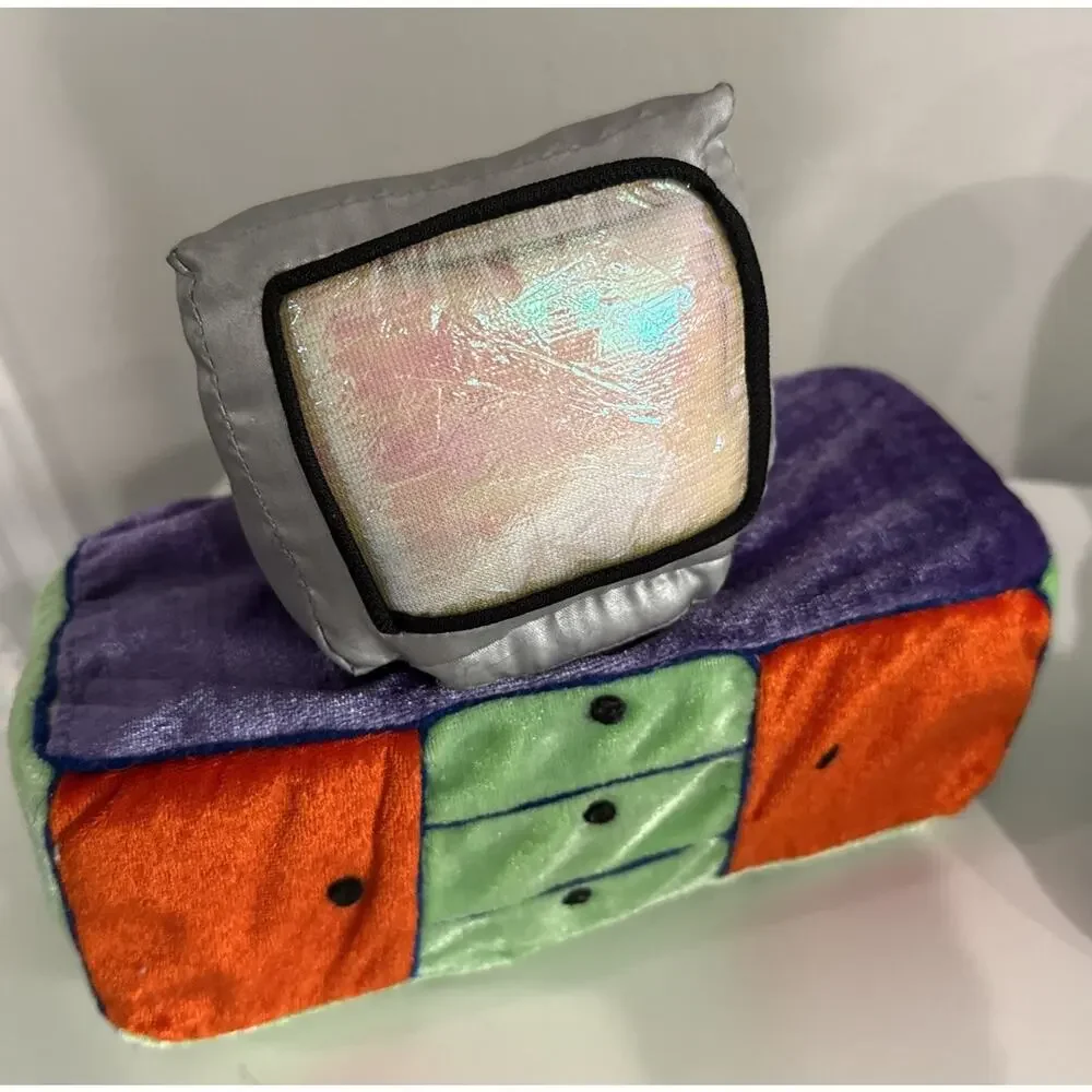 Vintage 1999 Agglo Plush Dollhouse Furniture Set Sofa Chair TV Stand Hong Kong